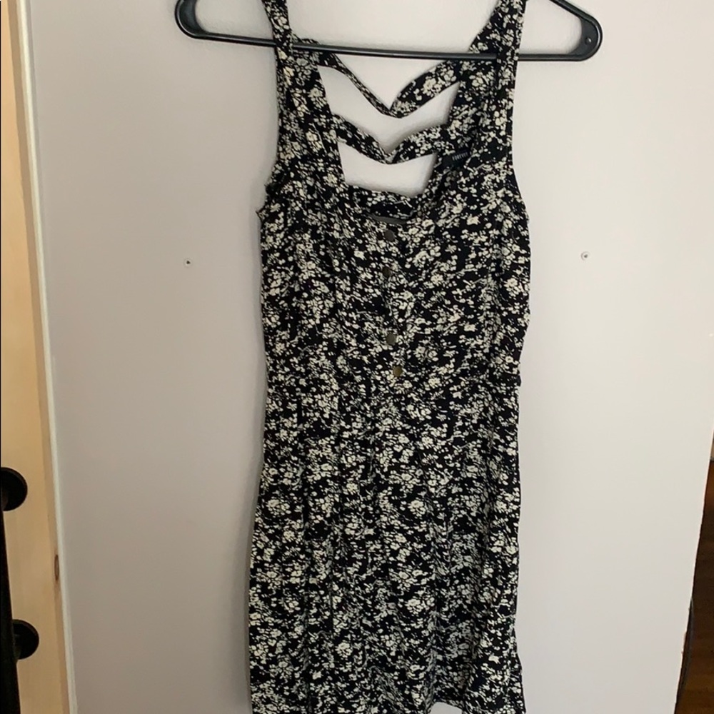 Skater dress with cage back and snap buttons